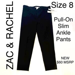 Slim Ankle Pants Stretch Business Career Work Pull-on